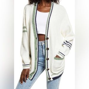 BP Tipped Vasity Cardigan XS